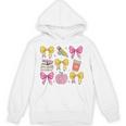 Apple Coquette Bow Books First Day Of School Back To School Unisex Hoodie