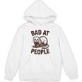 Bad At People Ferret Introvert Saying Slogan Unisex Hoodie Bad At People Ferret Introvert Saying Slogan Unisex Hoodie