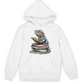 Bearded Dragon Reading Books Matching Bookworm Librarian Unisex Hoodie