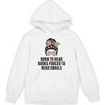 Born To Read Books Forced To Read Emails Messy Bun Reading Unisex Hoodie