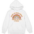 Born To Read Books Forced To Emails Vintage Retro Rainbow Unisex Hoodie