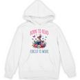 Born To Read Forced To Work Reading Skeleton Bookish Book Unisex Hoodie