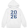 Class Of 2026 Graduation Varsity Navy Blue Letters Premium Tri-Blend Unisex Hoodie