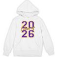 Class Of 2026 Graduation Varsity Purple Yellow On The Back Unisex Hoodie