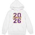 Class Of 2026 Graduation Varsity Purple And Yellow Letters Unisex Hoodie