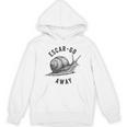 Escar Go Away Snail Vintage French Pun Introvert Humor Unisex Hoodie