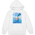 Frutiger Aero Aesthetic Tech Bubble Tea Boba Milktea Fishes Raglan Baseball Tee Unisex Hoodie