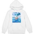 Frutiger Aero Aesthetic Tech Bubble Tea Boba Milktea Fishes Unisex Hoodie