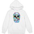 Frutiger Aero Aesthetic Tech Skull Computer Fishes Raglan Baseball Tee Unisex Hoodie