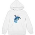 Frutiger Aero Splashy Dolphin Y2k Aesthetic Graphic Premium Unisex Hoodie