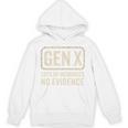 Gen X Lots Of Memories No Evidence Retro Nostalgia Premium Tri-Blend Unisex Hoodie