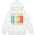 I Like Golf And Maybe 3 People Introvert Raglan Baseball Tee Unisex Hoodie