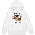 Hoot I Did It Grad Owl Holding Graduation Diploma Congrats Unisex Hoodie