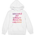Introverted Willing To Discuss Cesky Terrier Introvert Unisex Hoodie