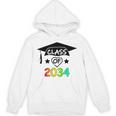 K -12th Grade Hand Prints Space Graduation Class Of 2034 Unisex Hoodie