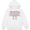 Labor And Delivery Nurse Stethoscope Coquette Bow Graduation Unisex Hoodie