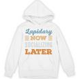 Lapidary Now Minimal Socializing Introvert Vintage Unisex Hoodie