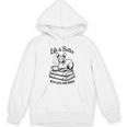 Life Is Better With Cats & Books Sphynx Cat Mom Women Unisex Hoodie