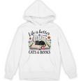 Life Is Better With Cats And Books Unisex Hoodie Life Is Better With Cats And Books Unisex Hoodie