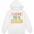 I Love 70's Music Retro Style Nostalgia Vibe 1970 70's Party Premium Tri-Blend Unisex Hoodie