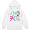 I Love 70's Retro Style Nostalgia Vibe 1970's Party Premium Tri-Blend Unisex Hoodie