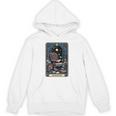Mystical Library Book Reader The Introvert Tarot Card Unisex Hoodie