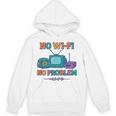 No Wi-Fi No Problem – Retro Dial Up Tech Nostalgia Premium Tri-Blend Unisex Hoodie