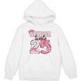 Pink Coquette Bow Senior 2025 Back To School Graduation Girl Unisex Hoodie