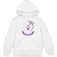 Purple In Memory Of Husband Alzheimers Awareness Back Print Unisex Hoodie Purple In Memory Of Husband Alzheimers Awareness Back Print Unisex Hoodie