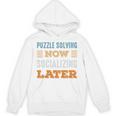 Puzzle Solving Now Minimal Socializing Introvert Vintage Unisex Hoodie Puzzle Solving Now Minimal Socializing Introvert Vintage Unisex Hoodie