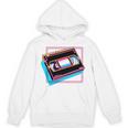 Retro VHS Vaporwave Video Cassette Nostalgia Geek Chic Premium Tri-Blend Unisex Hoodie