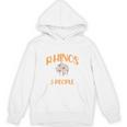 I Like Rhinos And Maybe 3 People Introvert Animal Unisex Hoodie I Like Rhinos And Maybe 3 People Introvert Animal Unisex Hoodie