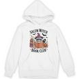 Salem WItch Book Club Halloween Raccoon Witch Reading Book Unisex Hoodie Salem WItch Book Club Halloween Raccoon Witch Reading Book Unisex Hoodie