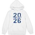 Senior 2026 Graduation Varsity Navy Blue On The Back Unisex Hoodie