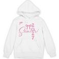 Senior 2027 Class Of 2027 Coquette Pink Bow Graduation 2027 Premium Tri-Blend Unisex Hoodie
