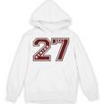 Senior 2027 Maroon Senior Class Of 27 Jersey Graduation Unisex Hoodie