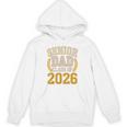 Senior Dad Class Of 2026 Purple Yellow Vintage Graduation Unisex Hoodie