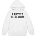 I Survived Elementary Graduation School Student Unisex Hoodie