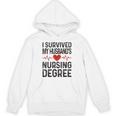 I Survived My Husband's Nursing Degree School Graduation Unisex Hoodie
