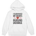 I Survived My Mom's Nursing Degree School Graduation Nursing Unisex Hoodie
