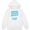 Too Much Talking I Need A Nap For Introverts Raglan Baseball Tee Unisex Hoodie