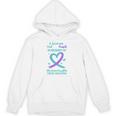 Teal Purple Memory Granddaughter Suicide Prevention Ribbon Unisex Hoodie