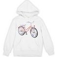 Vintage Bicycle With Playing Cards Nostalgia Unisex Hoodie