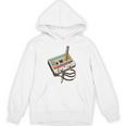 Vintage Cassette Tape And Pencil Nostalgia Party 70s 80s 90s Premium Unisex Hoodie