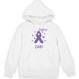I Wear Purple In Memory Of Dad Pancreatic Cancer Awareness Unisex Hoodie I Wear Purple In Memory Of Dad Pancreatic Cancer Awareness Unisex Hoodie