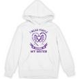 I Wear Purple In Memory Of My Sister Alzheimers Awareness Unisex Hoodie