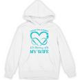 I Wear Teal & Purple In Memory Of My Wife Unisex Hoodie