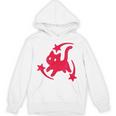 Yk2 Grunge Scary Cat With Shooting Stars 90s Nostalgia Unisex Hoodie
