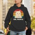 Ew People Introvert Cat Lover Crazy Colorful Cat Lady Unisex Hoodie