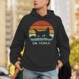 Ew People Retro Cat Cat Lover Introvert Unisex Hoodie Ew People Retro Cat Cat Lover Introvert Unisex Hoodie